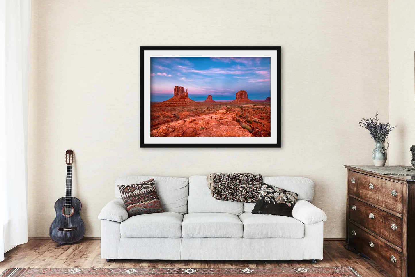 Monument Valley Framed and Matted Print | Landscape Photo | Southwest Decor | Arizona Utah Photography | Western Wall Art | Ready to Hang