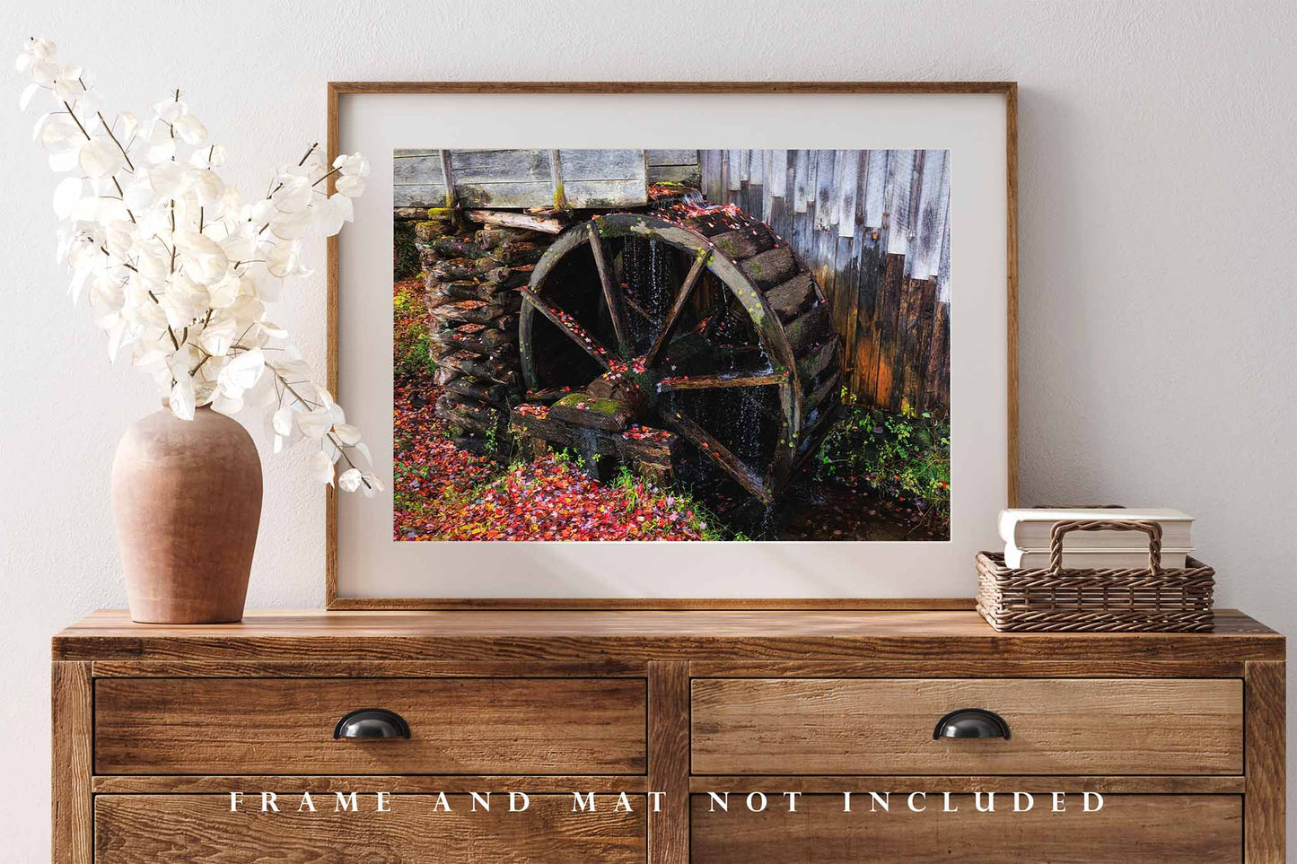 Grist Mill Wheel Photography Print | Country Picture | Great Smoky Mountains Wall Art | Tennessee Photo | Rustic Decor | Not Framed