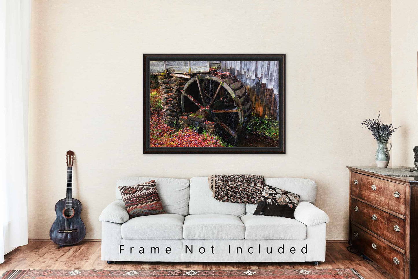 Grist Mill Wheel Photography Print | Country Picture | Great Smoky Mountains Wall Art | Tennessee Photo | Rustic Decor | Not Framed