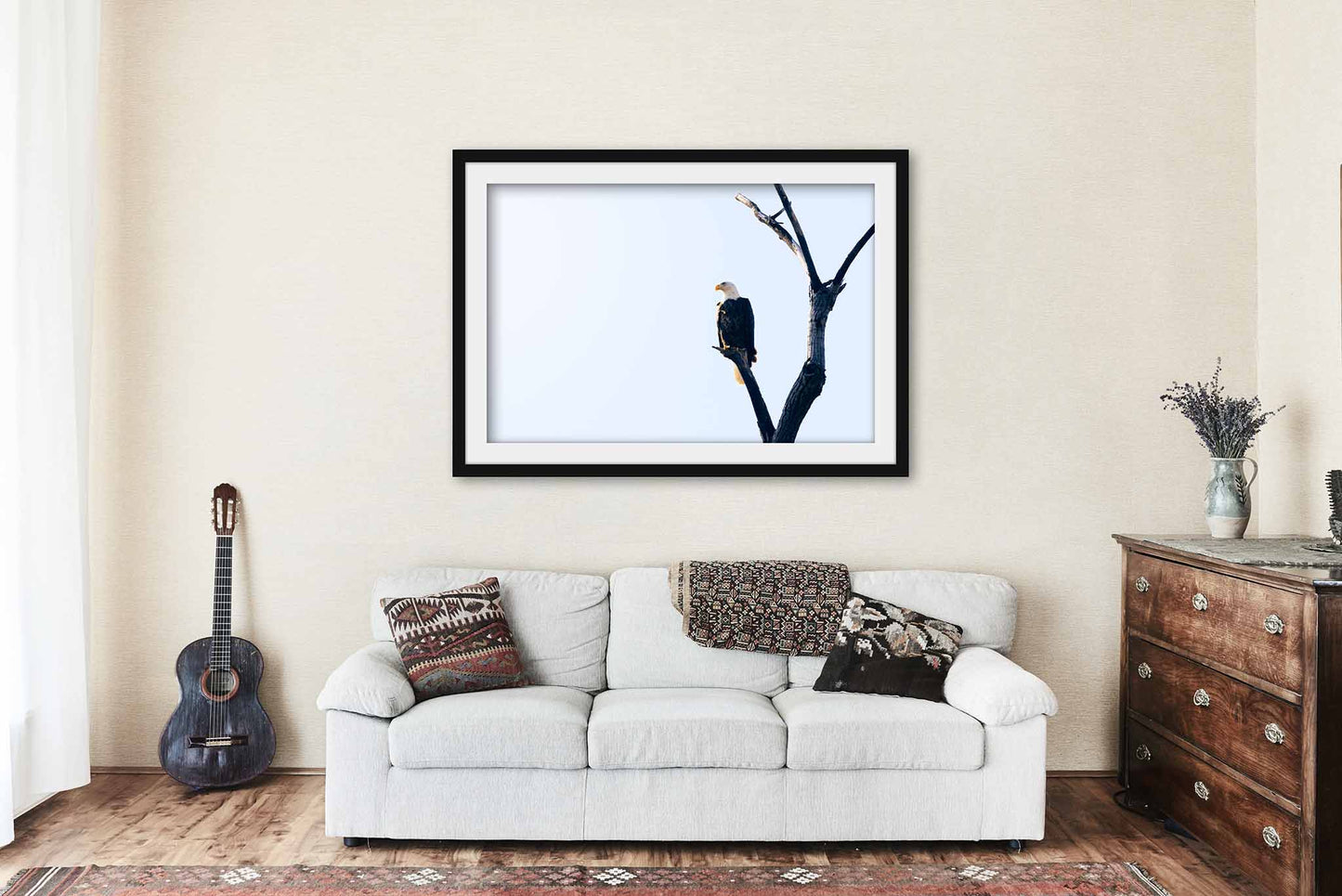 Bald Eagle Framed and Matted Print | Wildlife Photo | National Bird Decor | Oklahoma Photography | Nature Wall Art | Ready to Hang