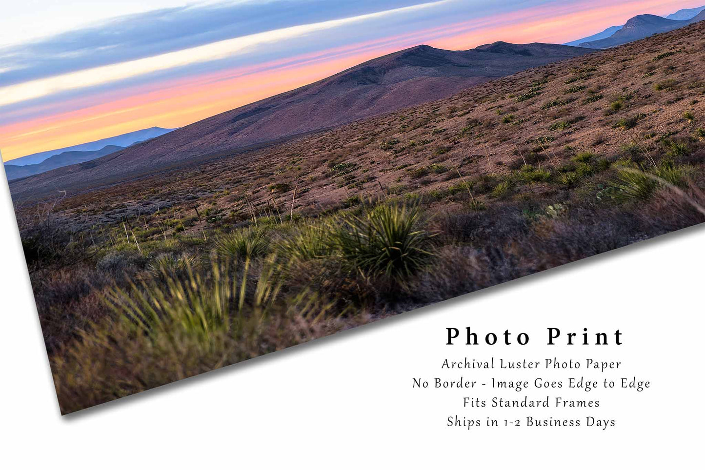 Big Bend Photography Print | Mountains and Mesa Picture | National Parks Wall Art | West Texas Photo | Desert Decor | Not Framed