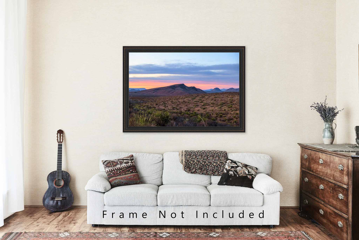 Big Bend Photography Print | Mountains and Mesa Picture | National Parks Wall Art | West Texas Photo | Desert Decor | Not Framed