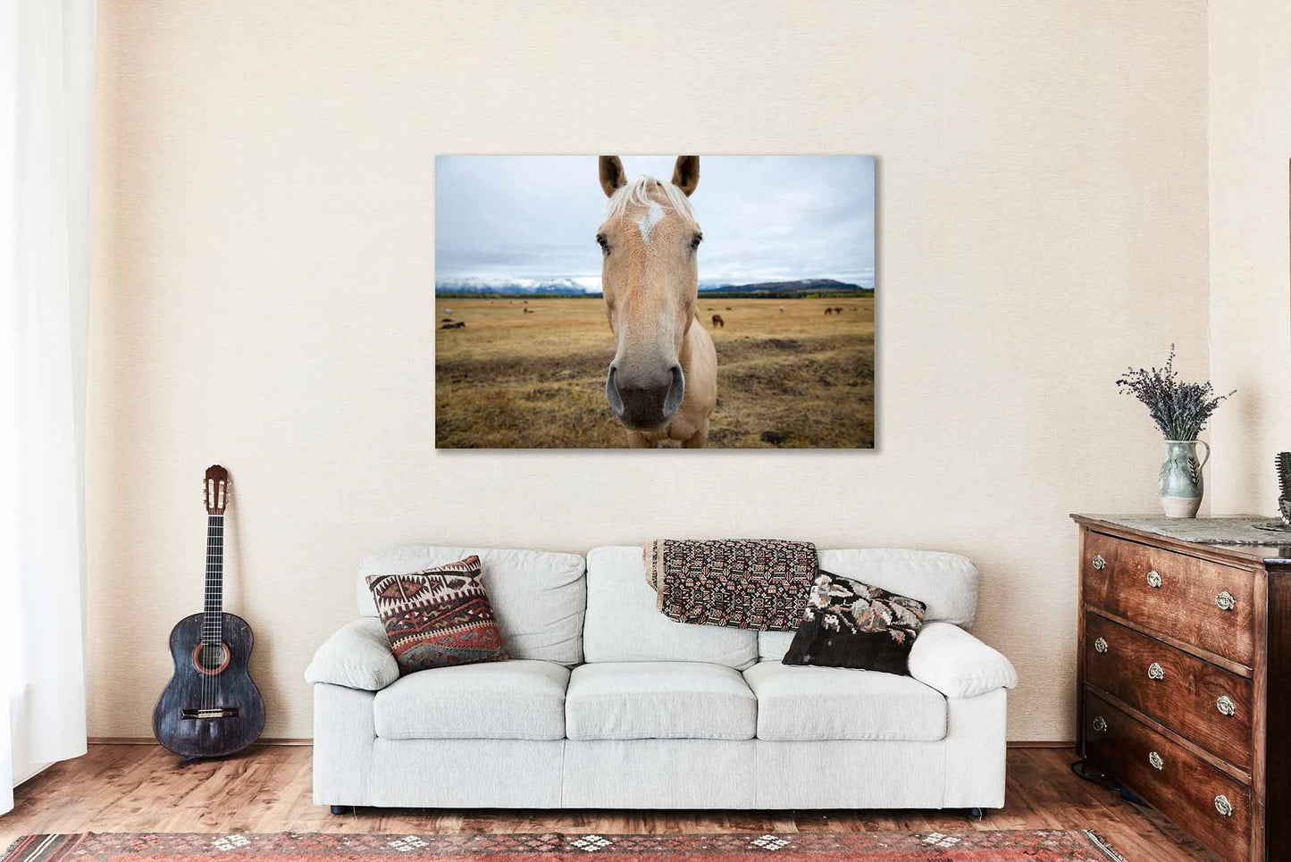 Horse Canvas | Equine Gallery Wrap | Grand Teton National Park Photography | Wyoming Wall Art | Western Decor | Ready to Hang