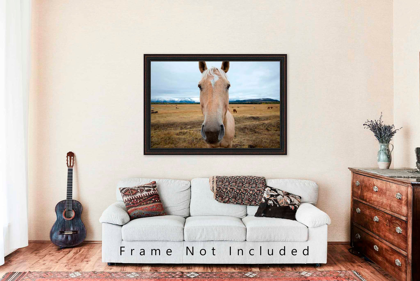 Horse Photography Print | Equine Picture | Grand Teton National Park Wall Art | Wyoming Photo | Western Decor | Not Framed