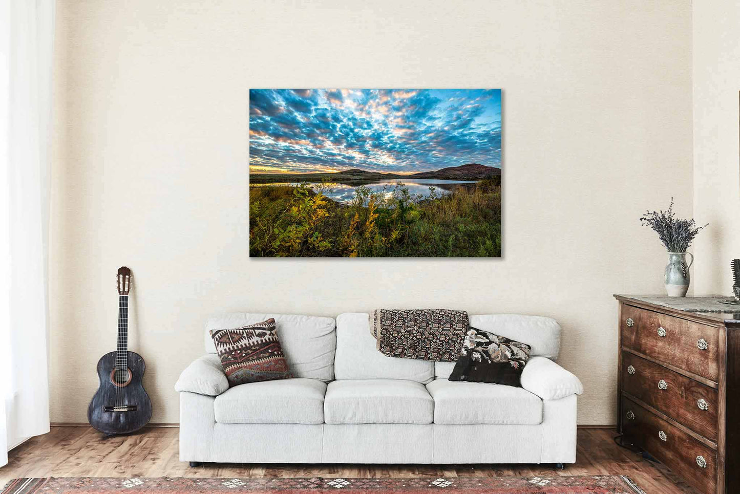 Wichita Mountains Metal Print | Landscape Photography | Oklahoma Wall Art | Scenic Sky Photo | Nature Decor | Ready to Hang