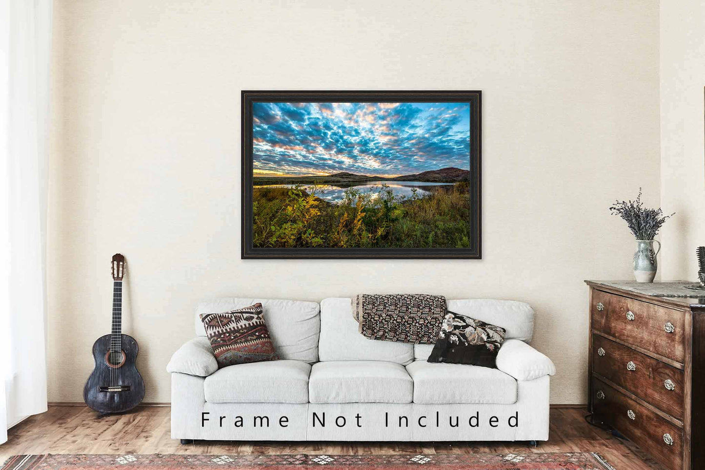 Wichita Mountains Photography Print | Landscape Picture | Oklahoma Wall Art | Scenic Sky Photo | Nature Decor | Not Framed