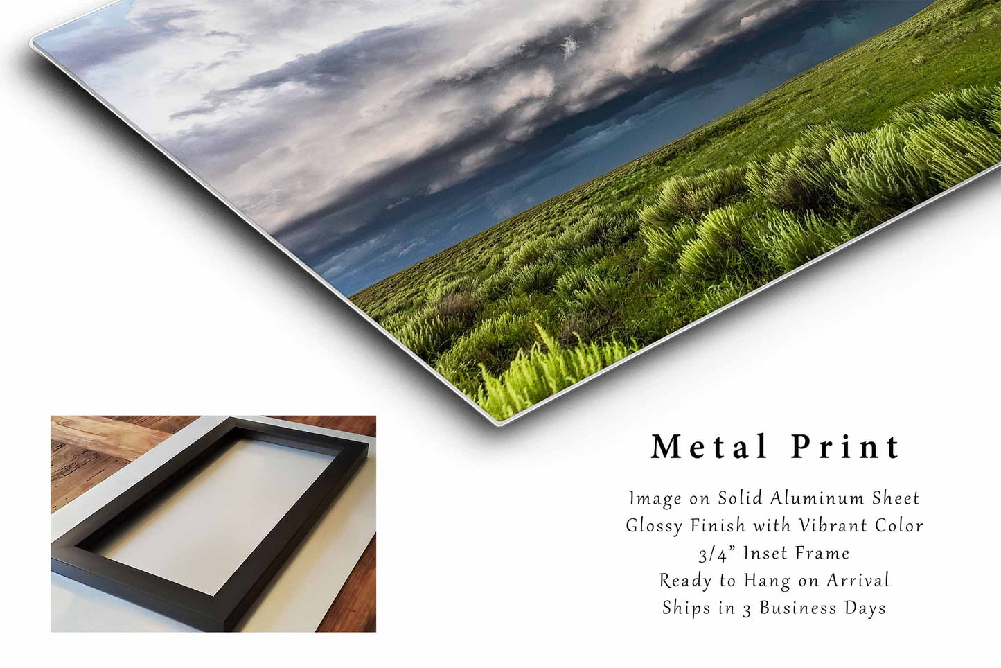 Great Plains Metal Print | Storm Photography | Thunderstorm Wall Art | Oklahoma Landscape Photo | Nature Decor | Ready to Hang
