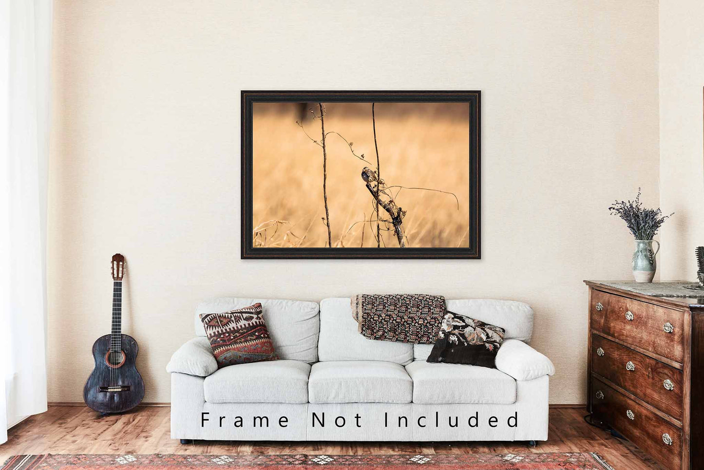 Bird Photography Print | Prairie Picture | Winter Wall Art | Oklahoma Photo | Nature Decor | Not Framed