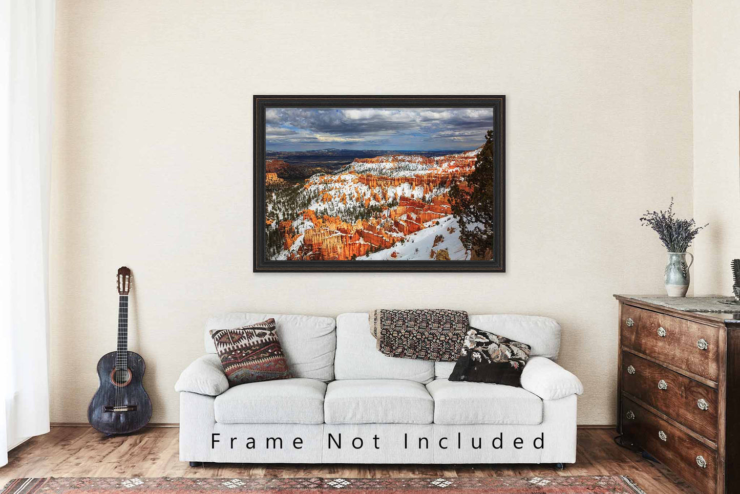 Southwestern Photography Print (Not Framed) Picture of Snow Covered Hoodoos in Bryce Canyon National Park Utah Western Wall Art Nature Decor