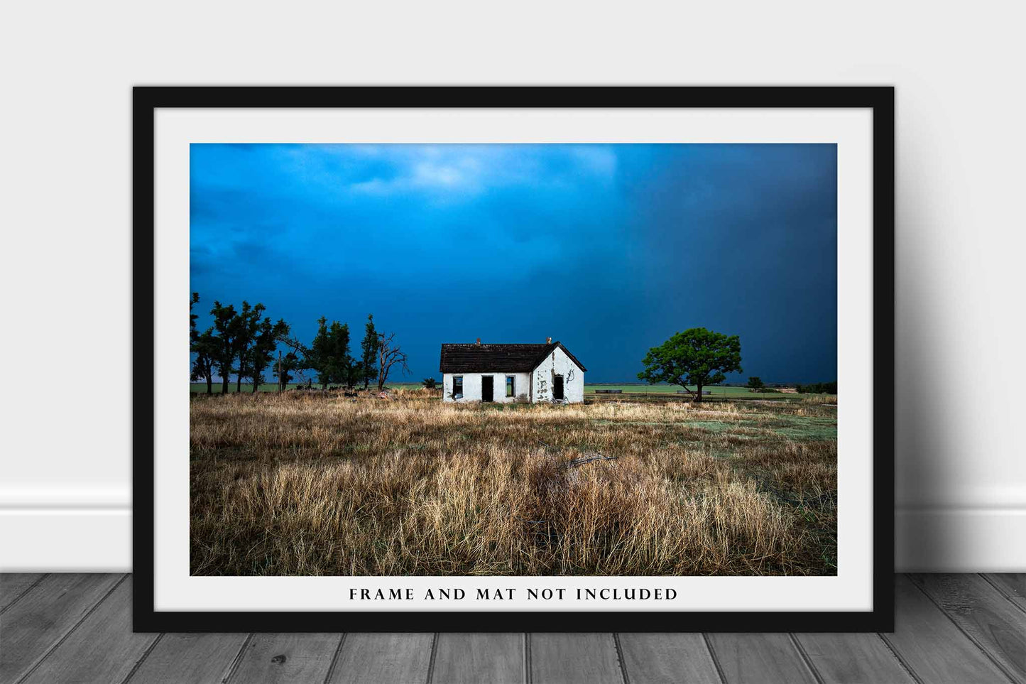Abandoned House Photography Print | Old Homestead Picture | Great Plains Wall Art | Oklahoma Photo | Americana Decor | Not Framed