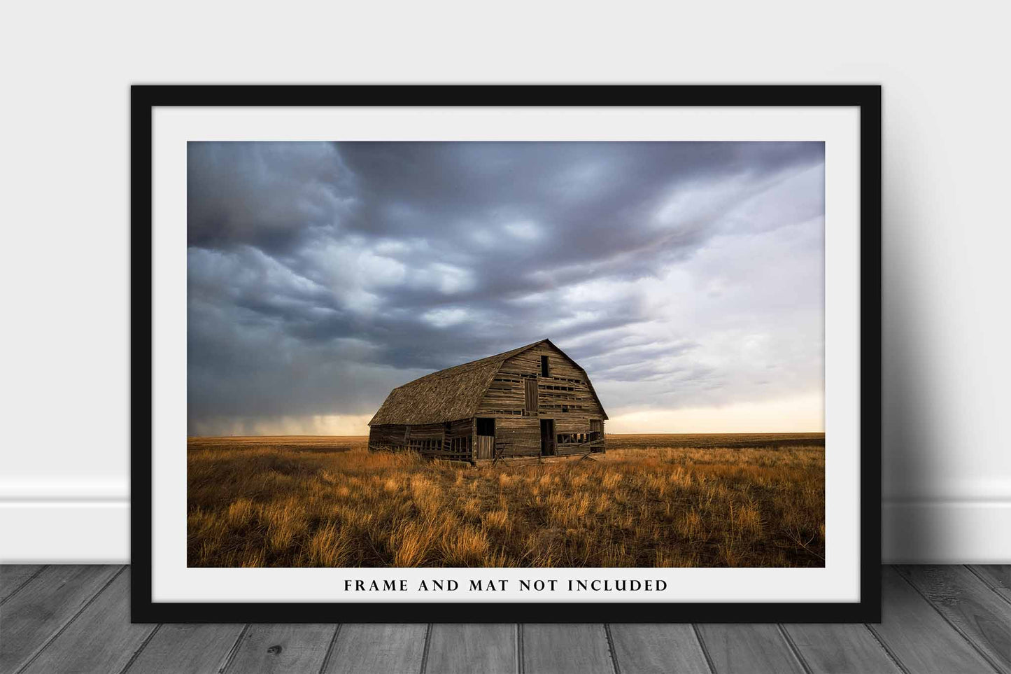 Rustic Barn Photography Print | Prairie Picture | Great Plains Wall Art | Oklahoma Photo | Farmhouse Decor | Not Framed