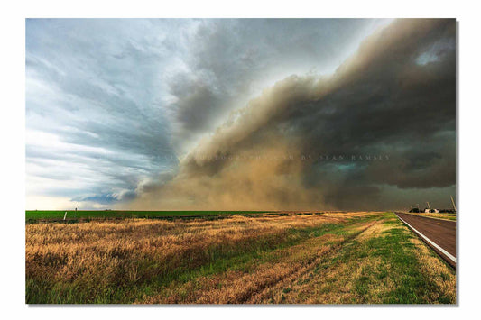 Storm photography print of a thunderstorm creating a haboob on a stormy day on the plains of Colorado by Sean Ramsey of Southern Plains Photography.