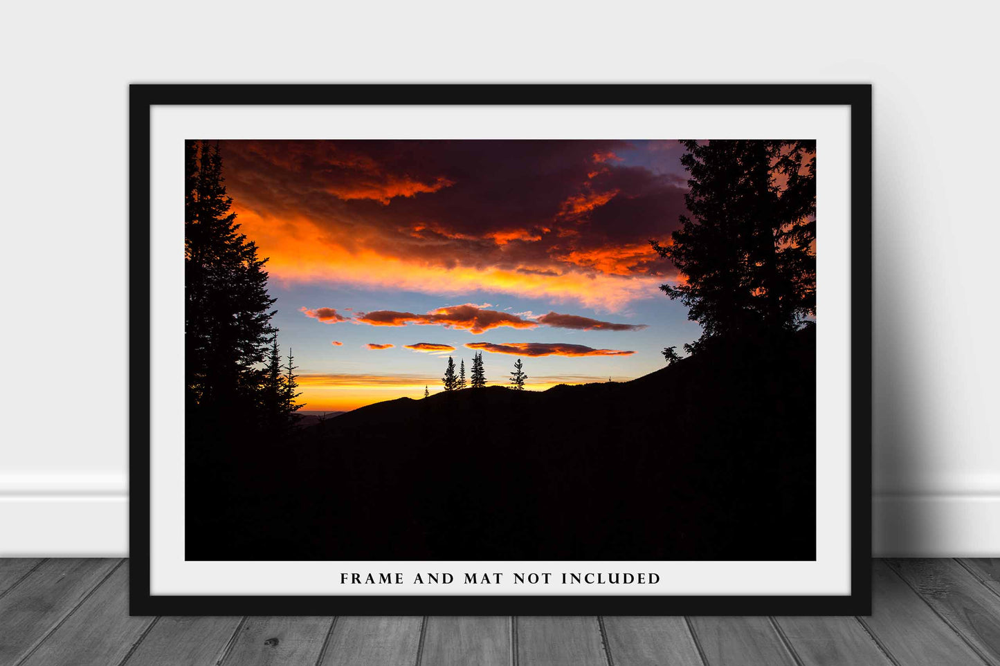 Rocky Mountain National Park Photography Print | Landscape Silhouette Picture | RMNP Wall Art | Colorado Photo | Nature Decor | Not Framed