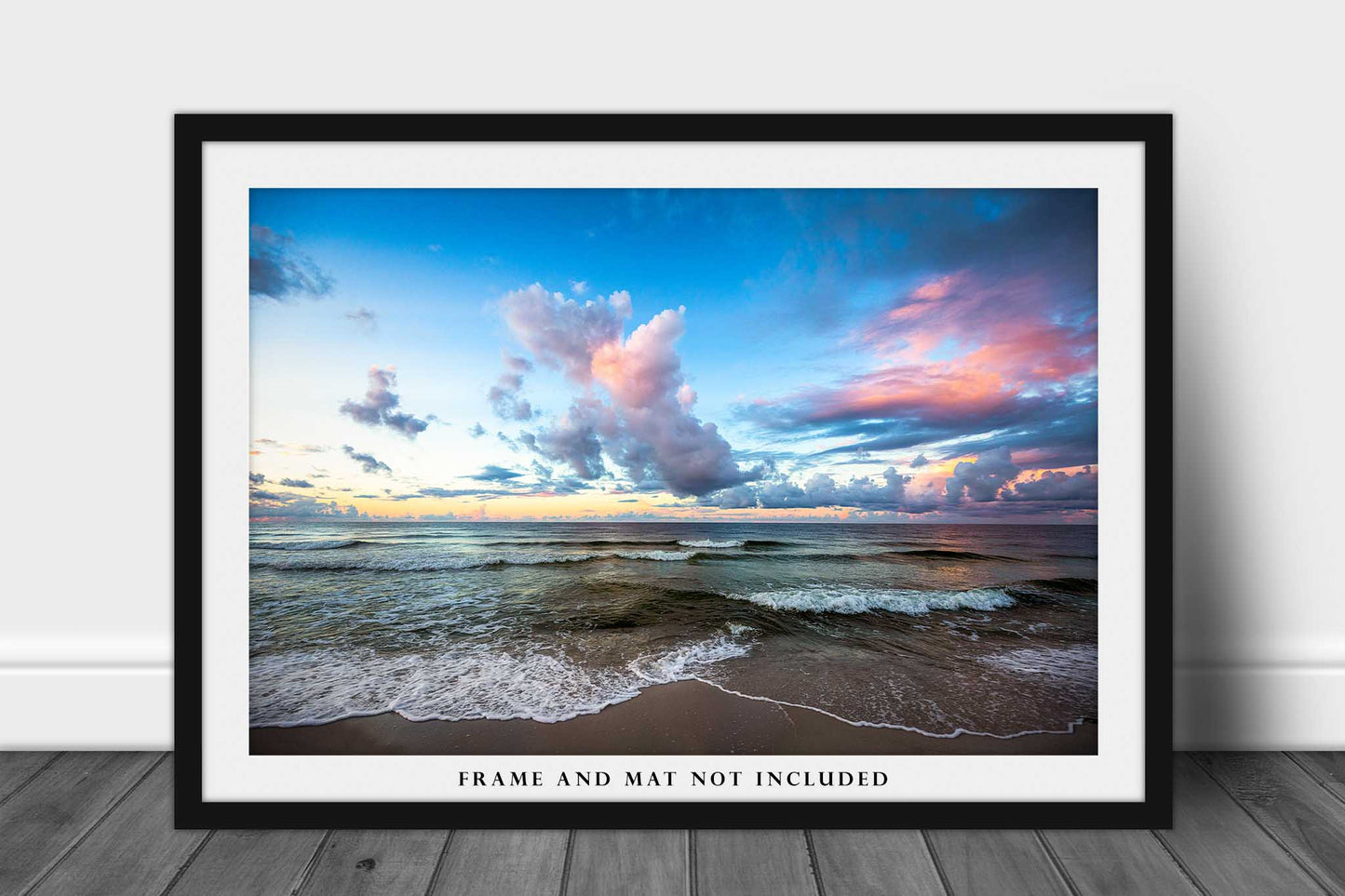 Coastal Photo Print | Scenic Sky Over Gulf of Mexico Picture | Orange Beach Alabama Wall Art | Seascape Photography | Gulf Coast Decor