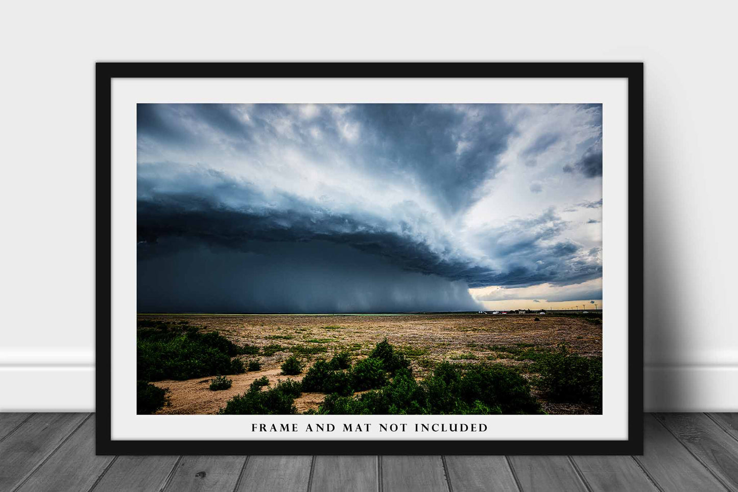 Storm Photo Print | Drought Busting Thunderstorm Picture | Kansas Wall Art | Rain Photography | Great Plains Decor