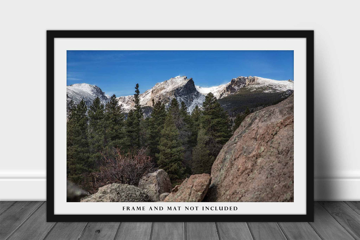 Hallett Peak Photography Print | Rocky Mountain National Park Picture | Western Wall Art | Colorado Landscape Photo | Nature Decor | Not Framed