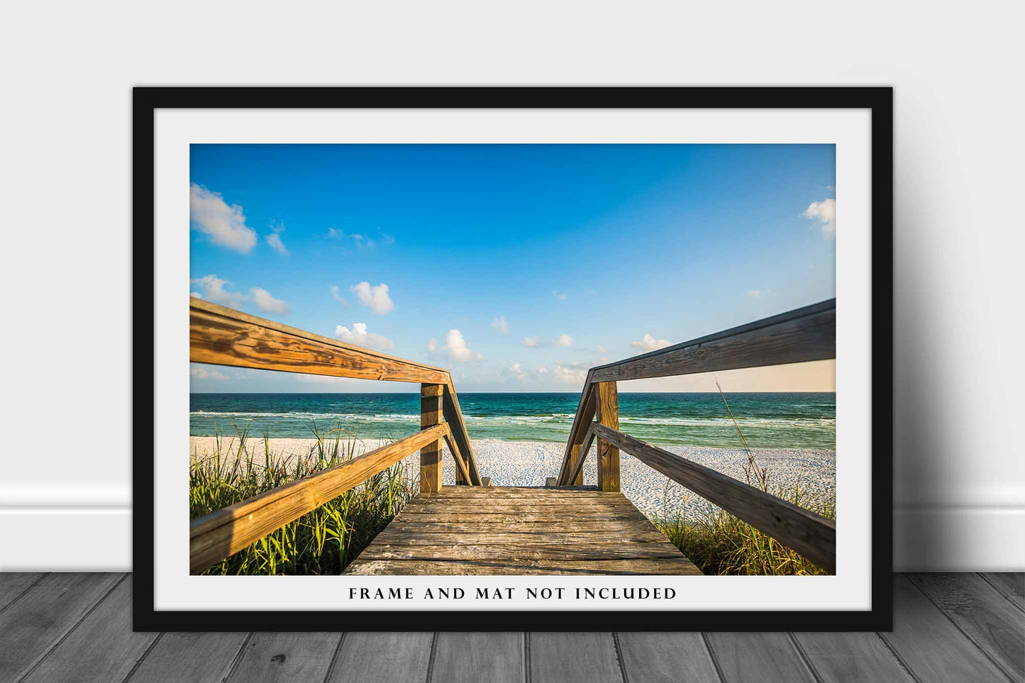 Gulf Coast Photography Print (Not Framed) Picture of Sandy Boardwalk Leading to Emerald Waters near Destin Florida Beach Wall Art Coastal Decor