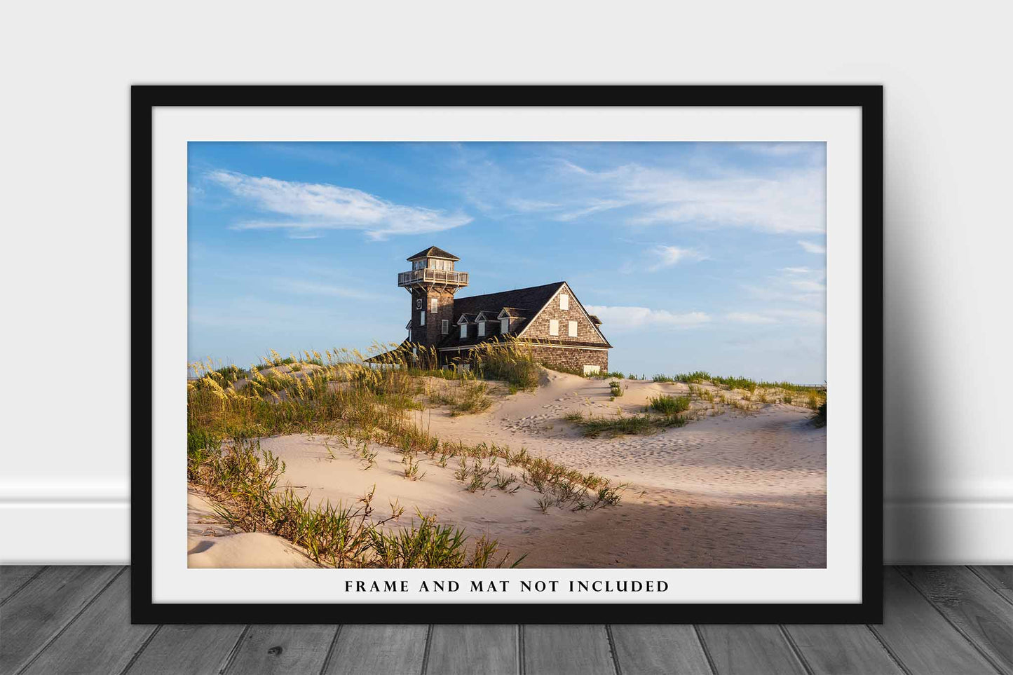 Outer Banks Photography Print | Oregon Inlet Life Saving Station Picture | North Carolina Beach Wall Art | Atlantic Coast Photo | OBX Coastal Decor | Not Framed
