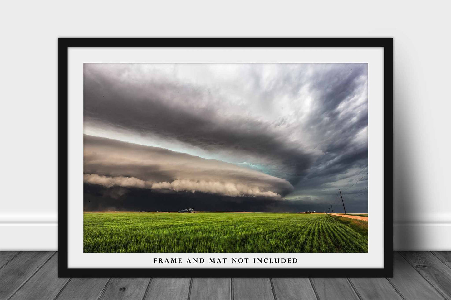 Supercell Thunderstorm Photography Print | Shelf Cloud Picture | Storm Wall Art | Kansas Photo | Weather Decor | Not Framed