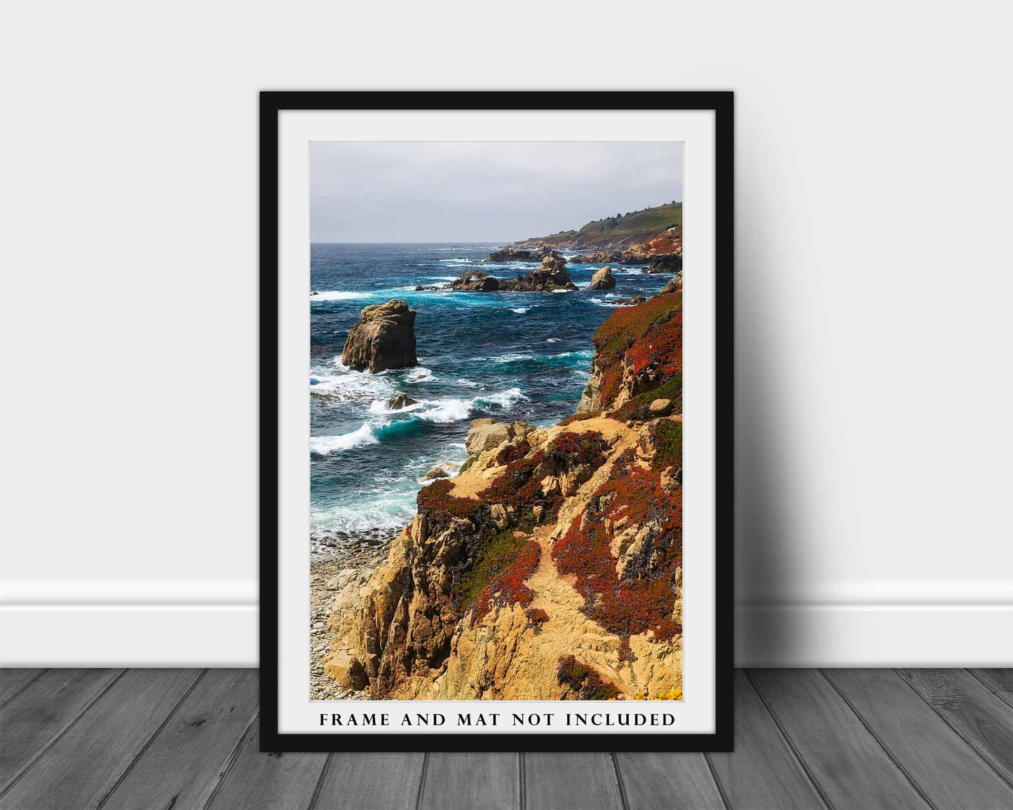 Big Sur Photography Print | California Vertical West Coast Pacific Ocean Vertical Seascape Wall Art Decor | Unframed