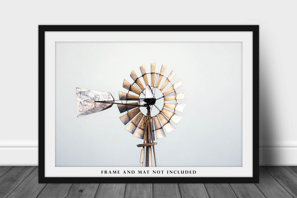 Country Photo Print | Windmill Picture | Oklahoma Wall Art | Farm Photography | Farmhouse Decor