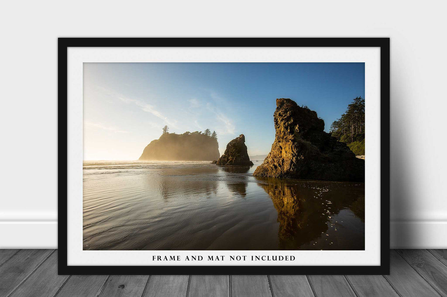 Coastal Photography Print - Picture of Sea Stacks on Ruby Beach Pacific Northwest in Washington Ocean Home Decor Wall Art Photo Artwork