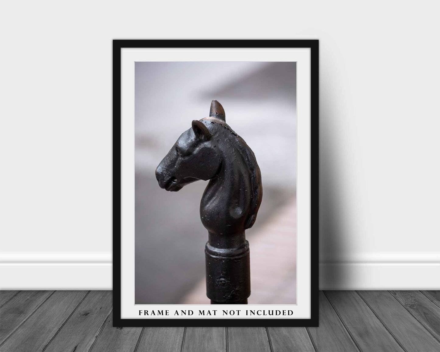 Horse Head Hitching Post Photography Print | New Orleans Louisiana Vertical French Quarter Wall Art Decor | Unframed