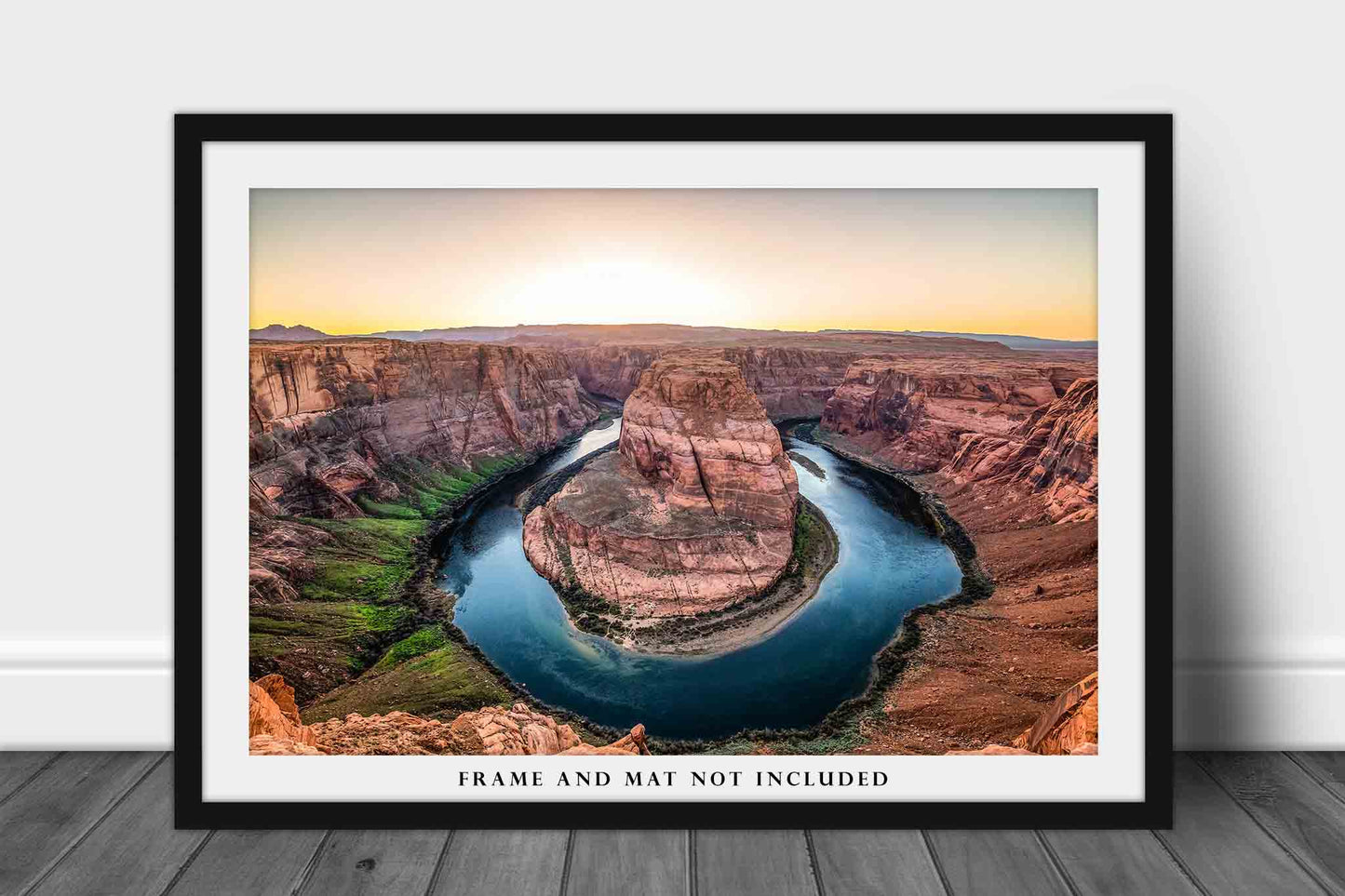 Western Photography Print (Not Framed) Picture of Horseshoe Bend at Sunset in Arizona Colorado River Wall Art Southwestern Decor