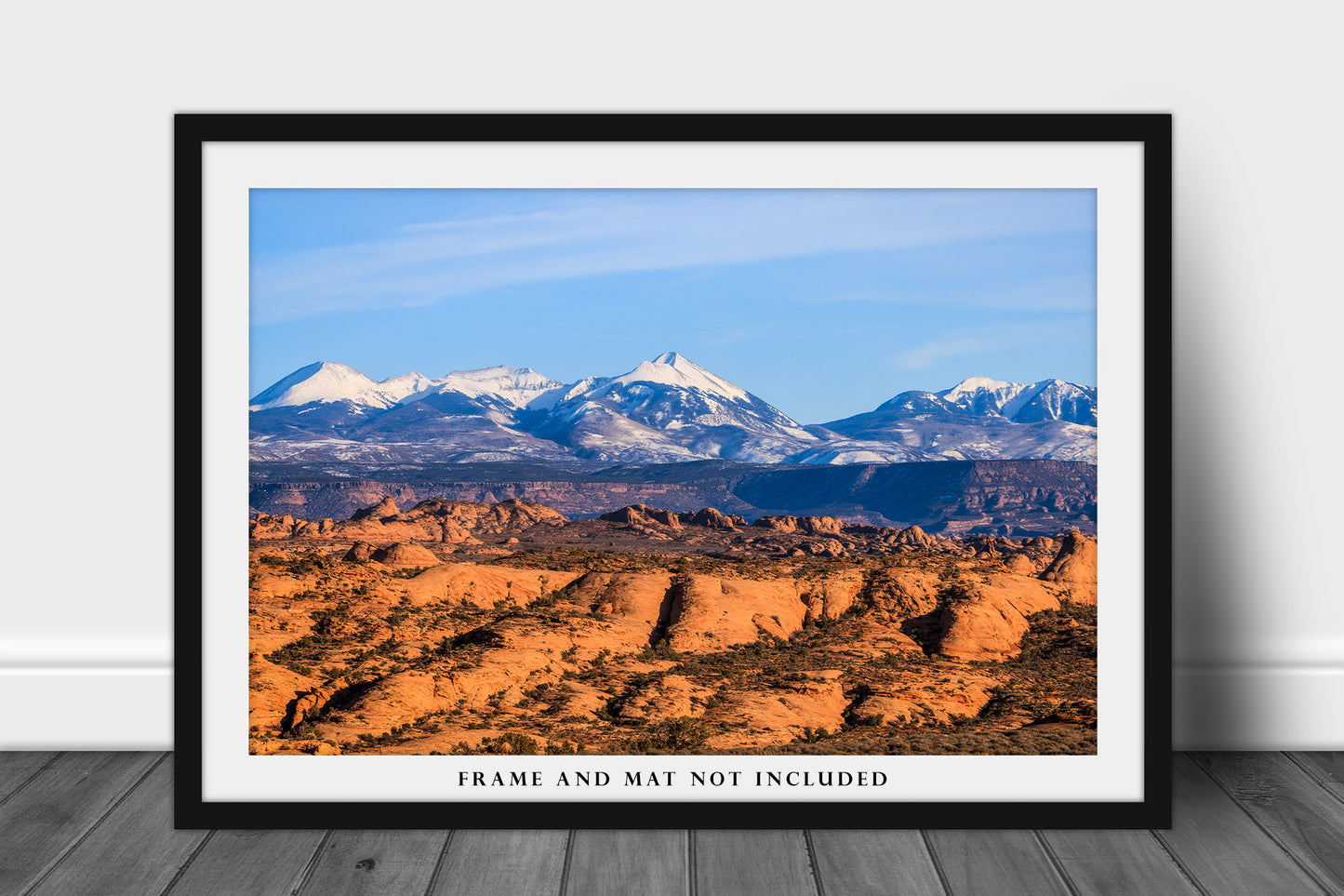 La Sal Mountains Photo Print | Snowy Peaks Picture |  Utah Wall Art | Arches National Park Photography | Nature Decor