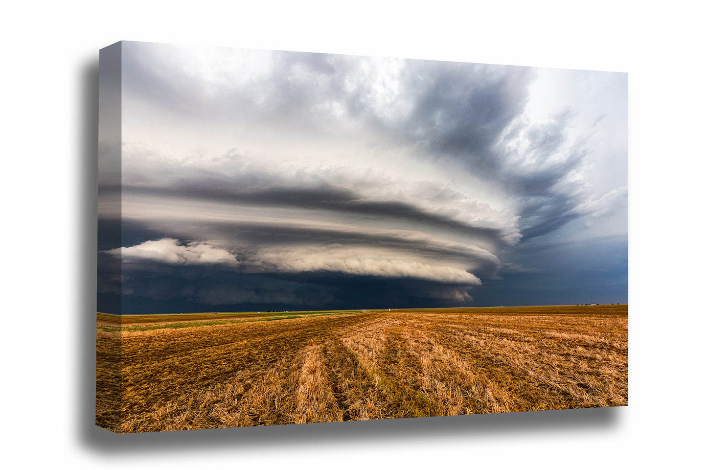 Storm Canvas | Supercell Thunderstorm Gallery Wrap | Shelf Cloud Photography | Kansas Sky Wall Art | Weather Decor | Ready to Hang