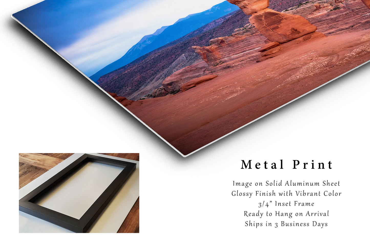 Metal Print | Delicate Arch Photo | Utah Artwork | Arches National Park Wall Art | Landscape Photography | Desert Decor