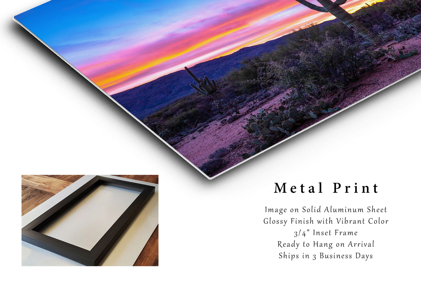 Metal Print | Saguaro Photo | Arizona Artwork | Cactus Wall Art | Sonoran Desert Photography | Western Decor