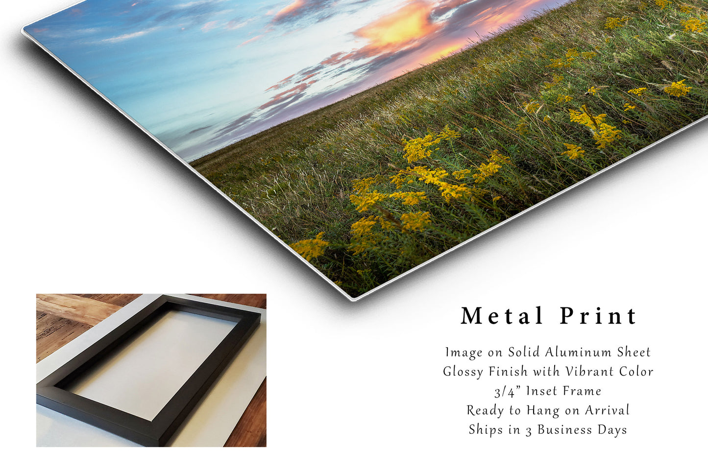 Great Plains Metal Print | Tallgrass Prairie Photography | Oklahoma Wall Art | Osage County Photo | Western Decor | Ready to Hang