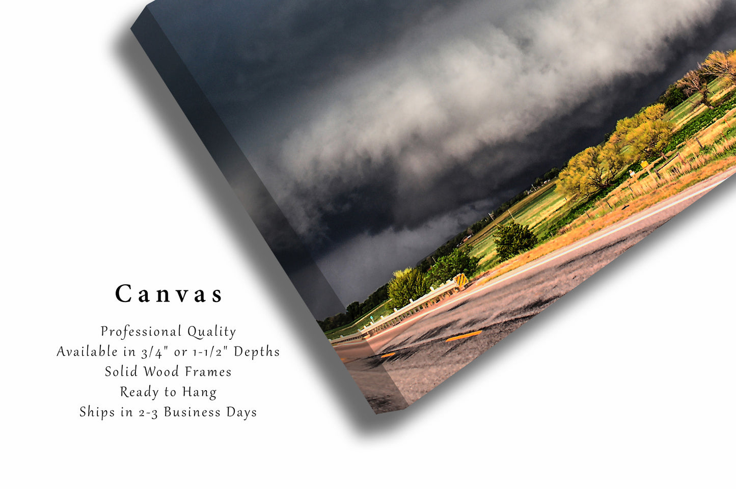 Canvas Wall Art | Tornado Picture | Storm Gallery Wrap | Oklahoma Photography | Weather Decor