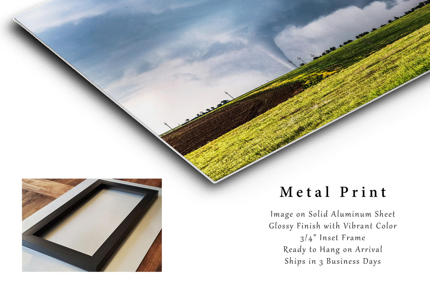 Tornado Metal Print | Storm Photography | Extreme Weather Wall Art | Kansas Photo | Nature Decor | Ready to Hang