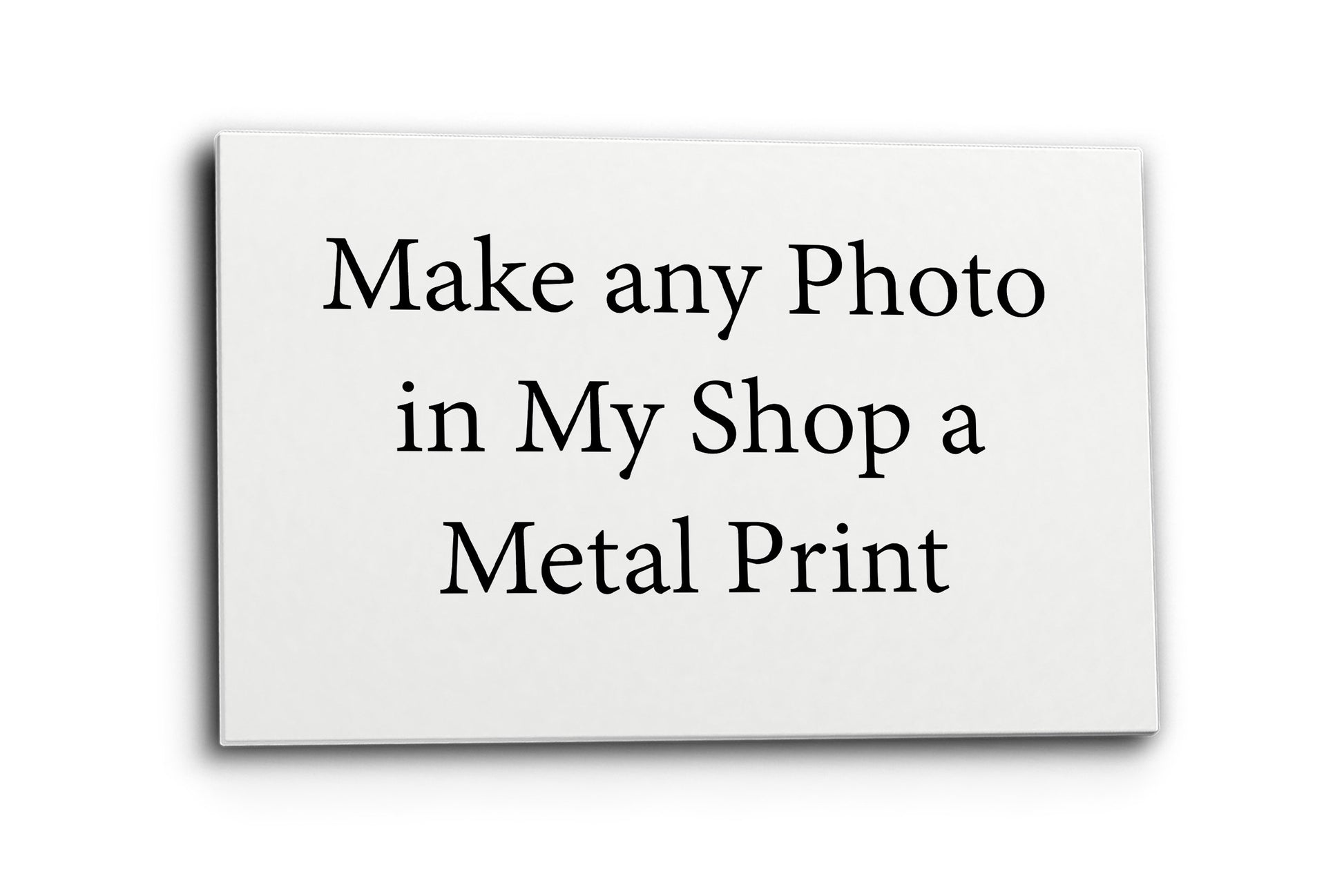 Make any image in the Southern Plains Photography store into a metal print.
